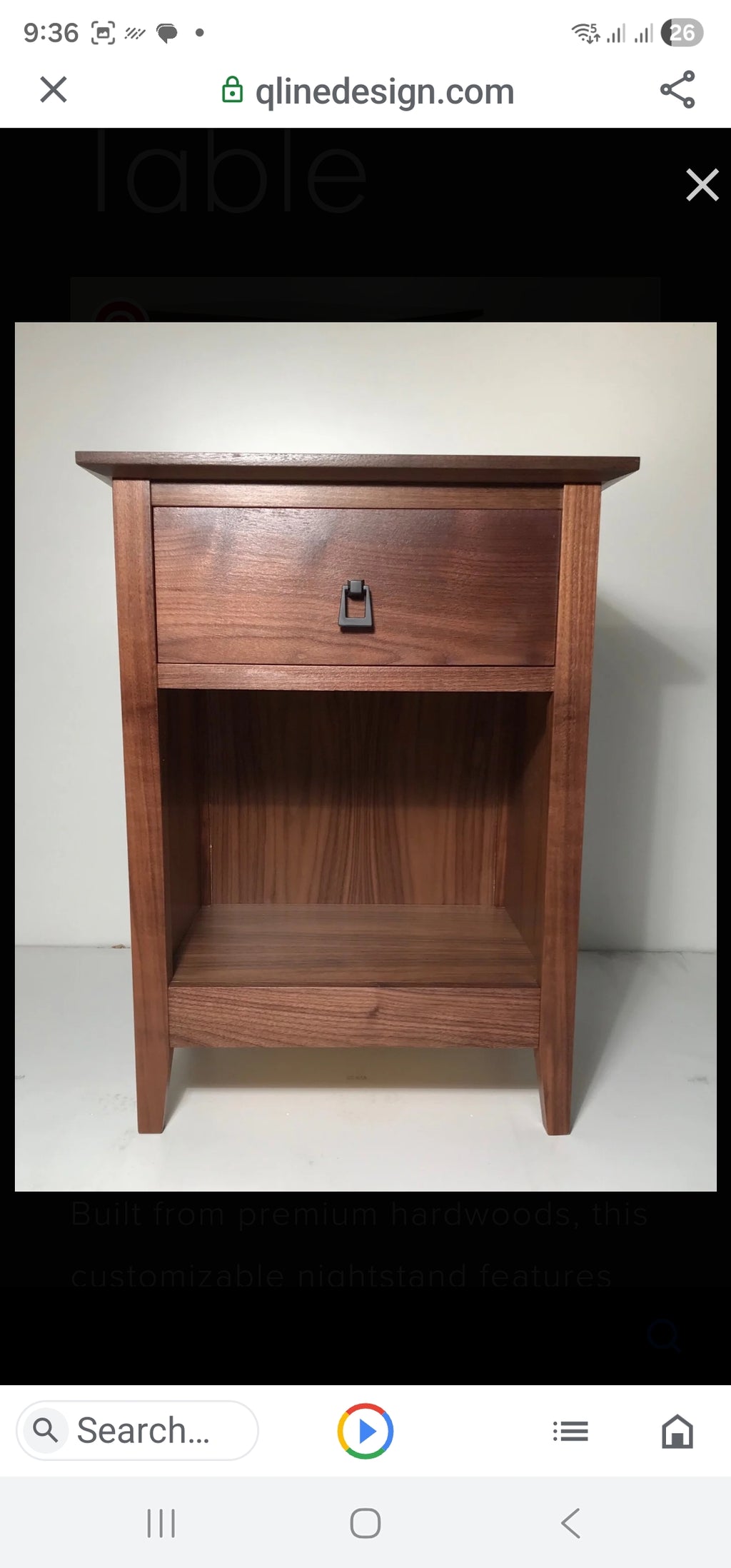 Hidden compartment bedside drawers