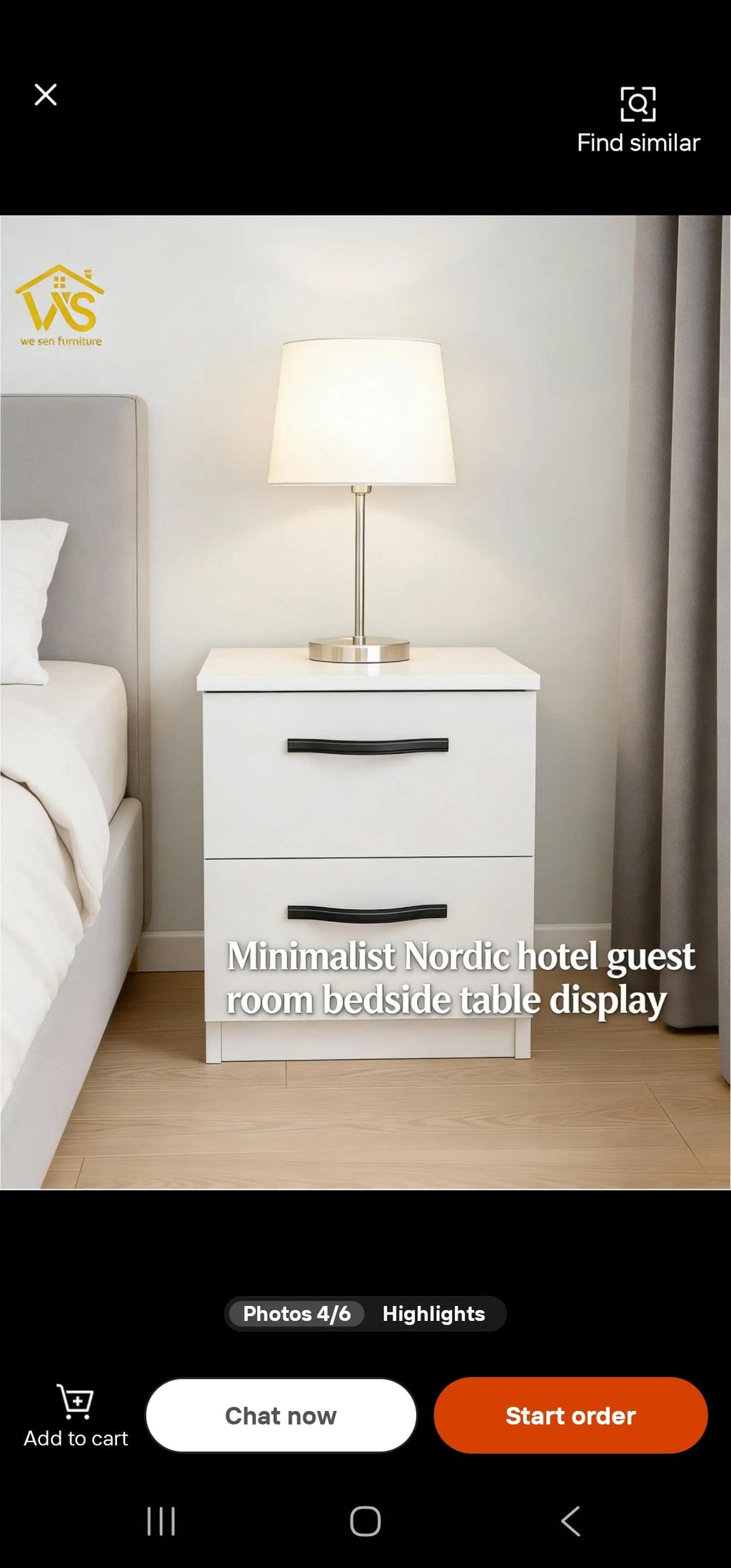 Minimalist Nordic 2-Drawer Bedside Table with Hidden RFID Compartment – White